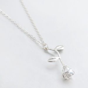 Silver Rose Pendant